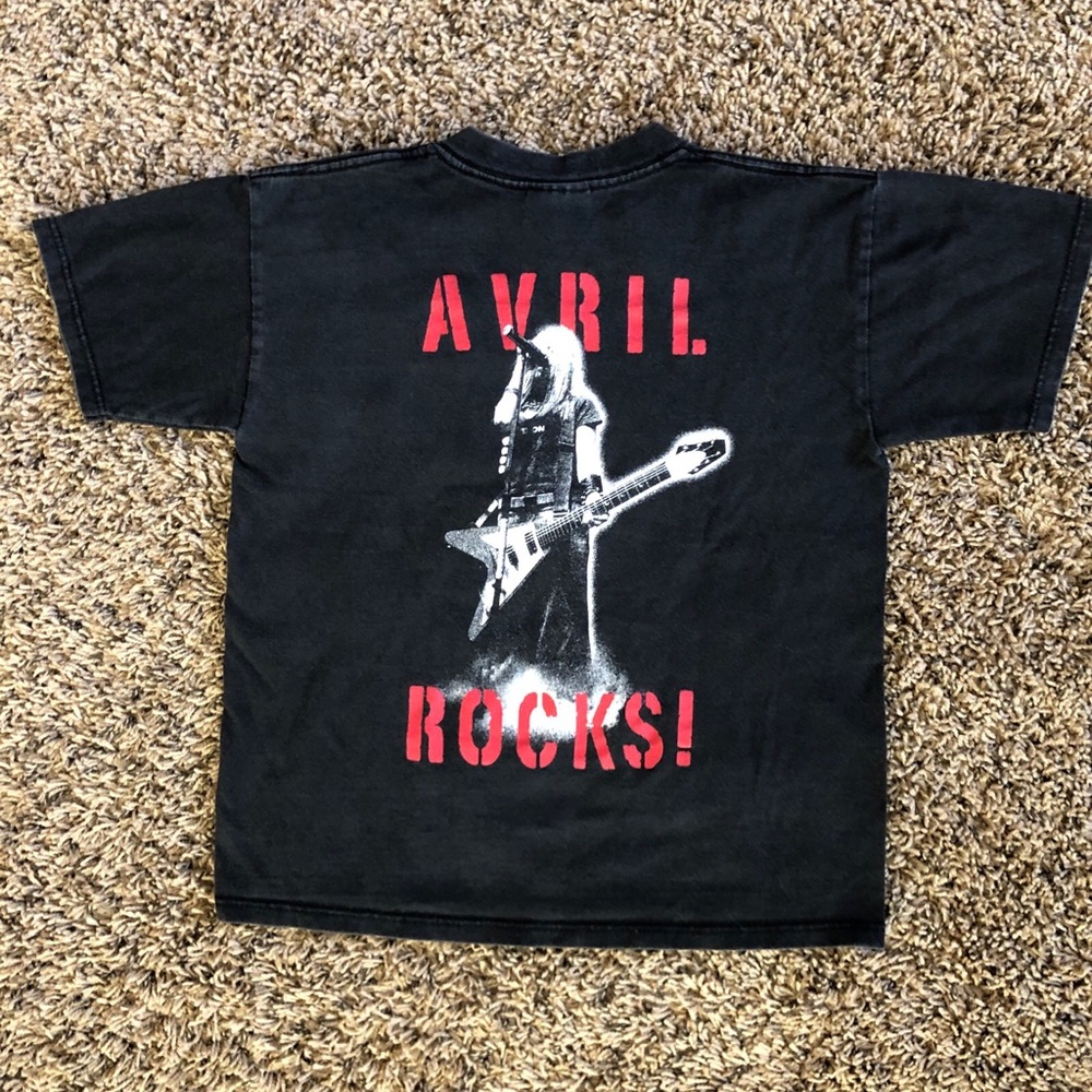 Vintage 2003 Avril Lavigne T Shirt Youth Medium 10-12